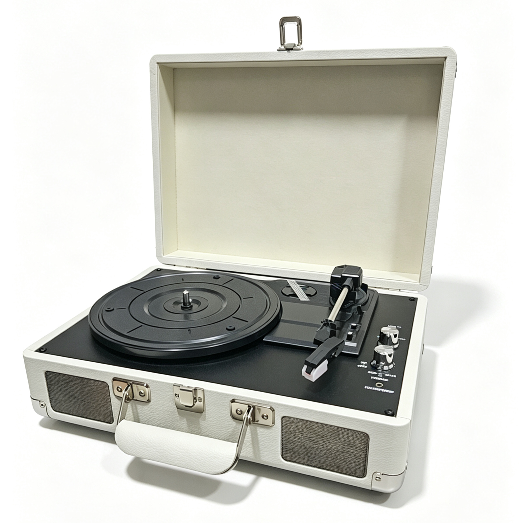 Auryvox Heritage VT-80: A Portable Suitcase Turntable with Built-in Speakers for Authentic Vinyl Playback