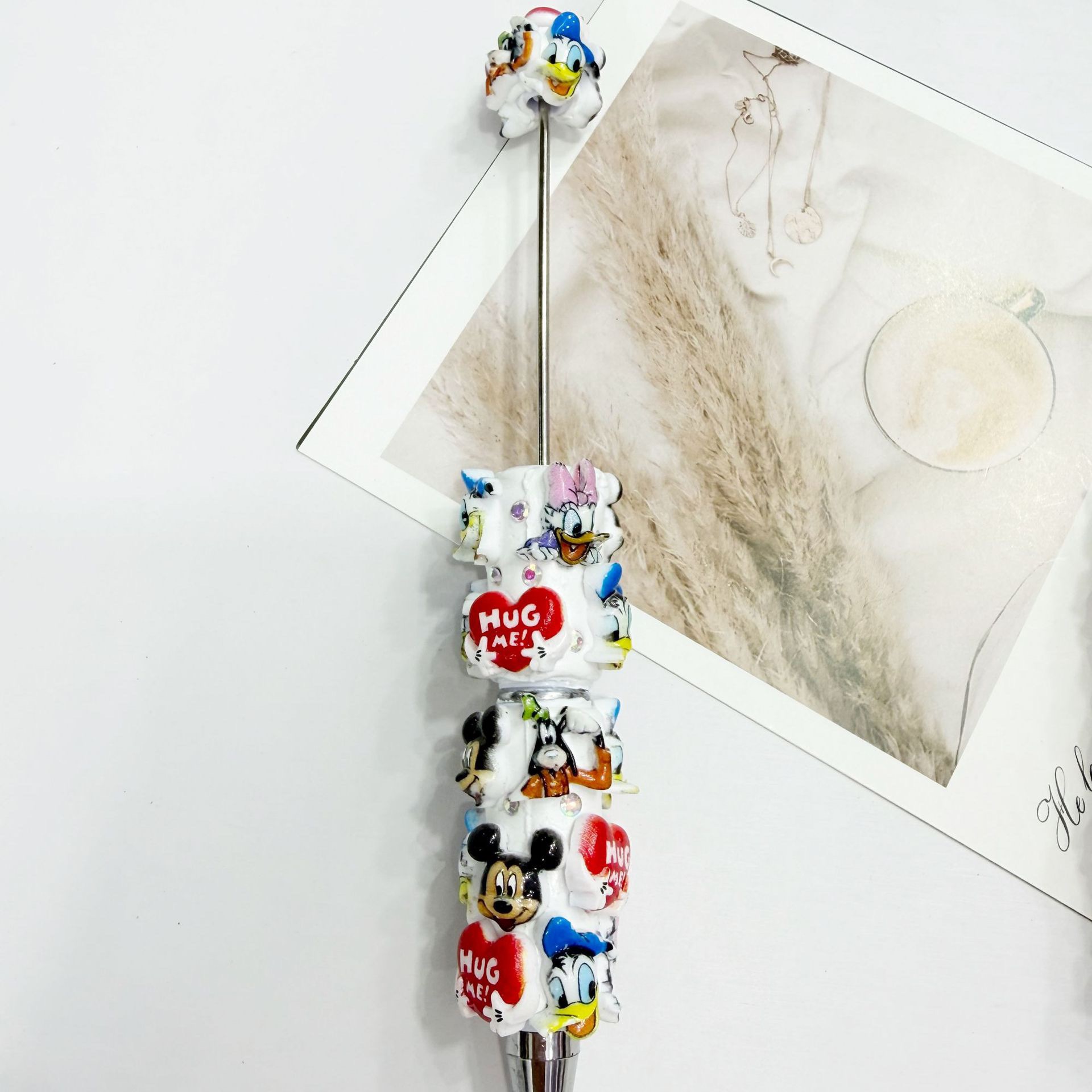 Cartoon Character Face Spacer Beads, Funny Expression Pearl Craft Beads for DIY Pen Making & Jewelry Accessories