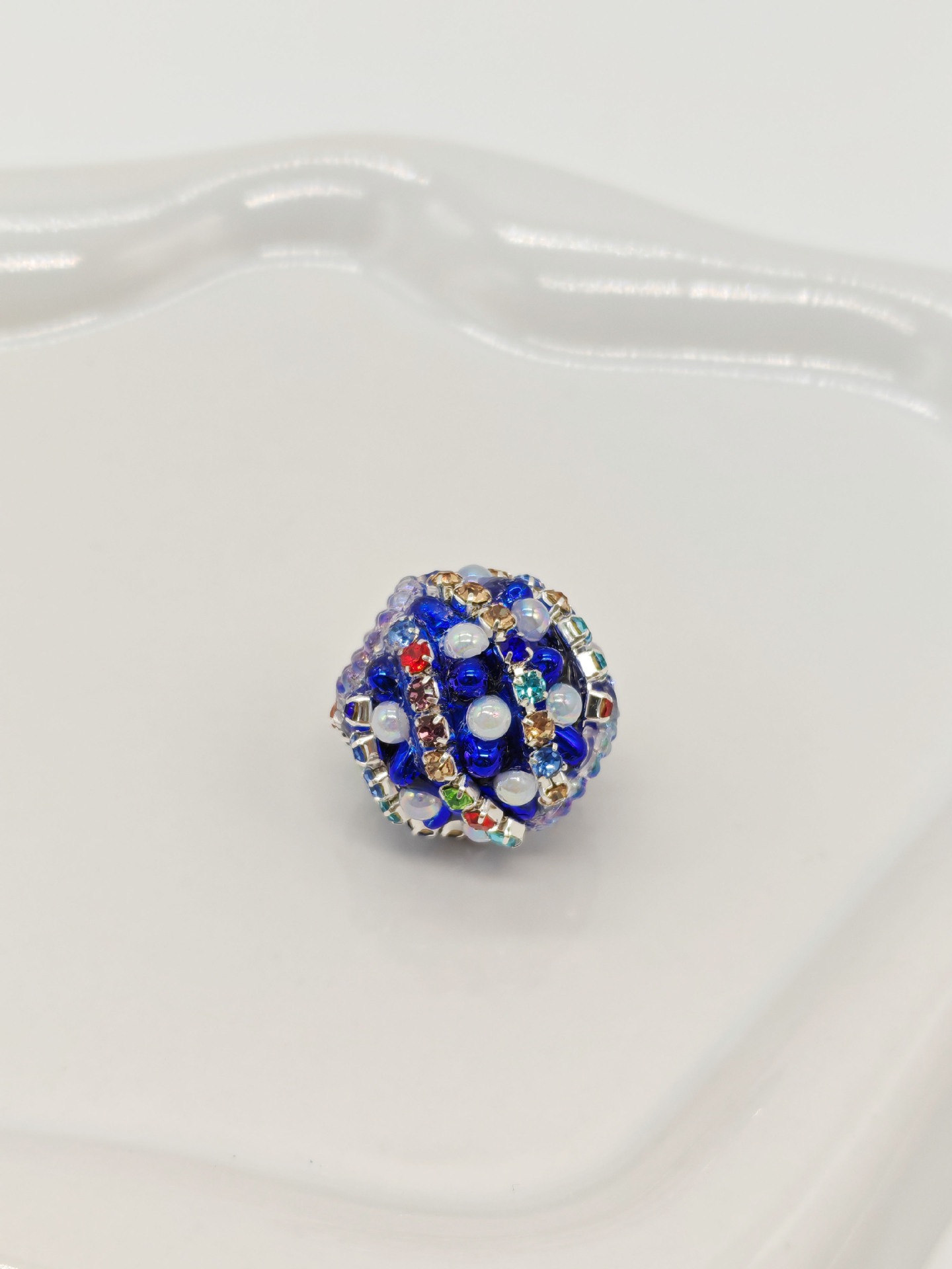 Multi-color Rhinestone Pearl Spacer Bead, DIY Bling Craft Bead for Pen Making & Jewelry Accessories
