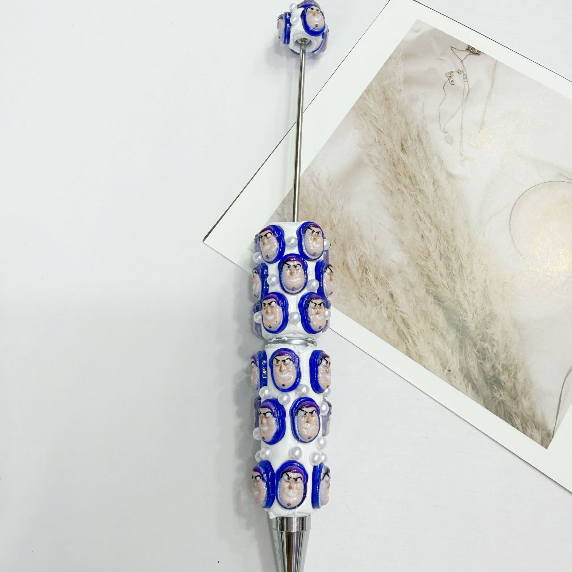 Cartoon Character Face Spacer Beads, Funny Expression Pearl Craft Beads for DIY Pen Making & Jewelry Accessories