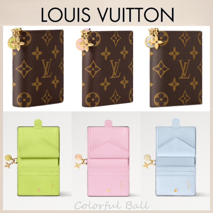 【心躍るチャーム付き】Louis Vuitton　ポケットウォレット・LV チャーム M14718