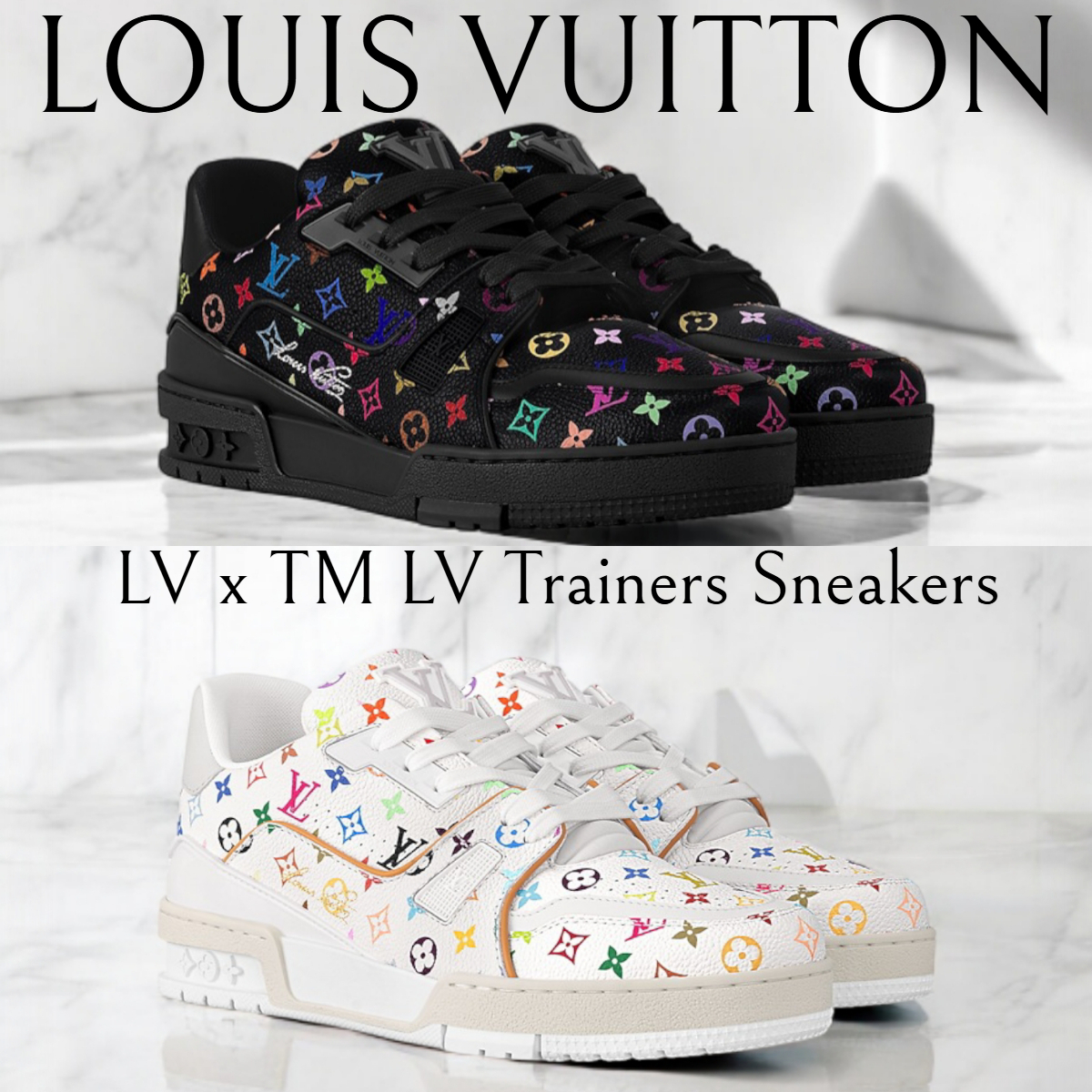 【25SS/注目コラボ★】LV × TM LV トレイナー スニーカー