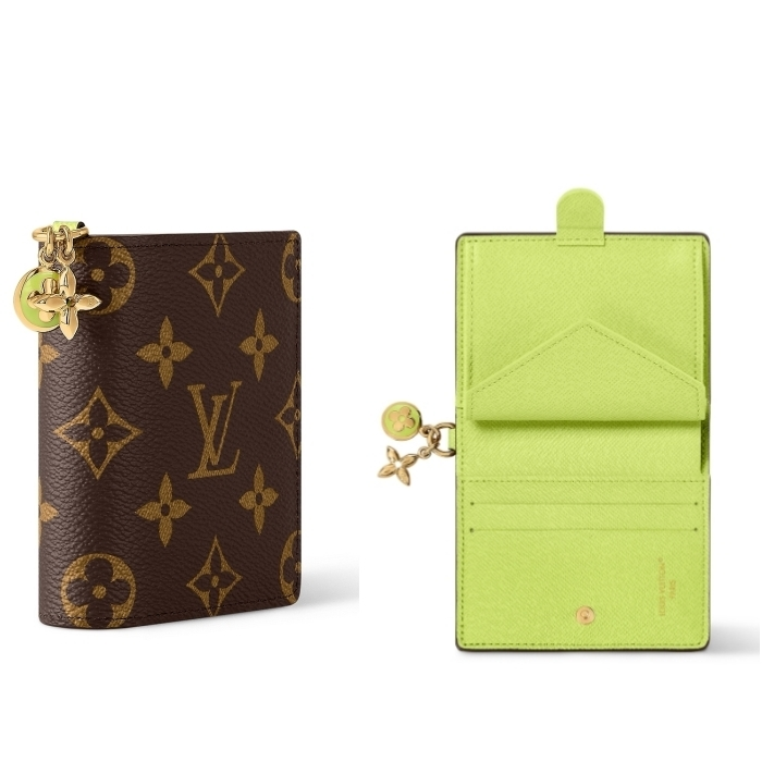 【心躍るチャーム付き】Louis Vuitton　ポケットウォレット・LV チャーム M14718