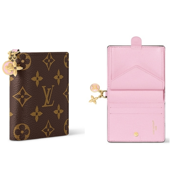【心躍るチャーム付き】Louis Vuitton　ポケットウォレット・LV チャーム M14718