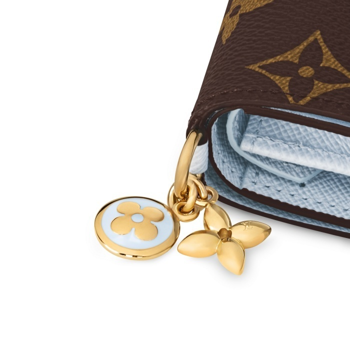 【心躍るチャーム付き】Louis Vuitton　ポケットウォレット・LV チャーム M14718