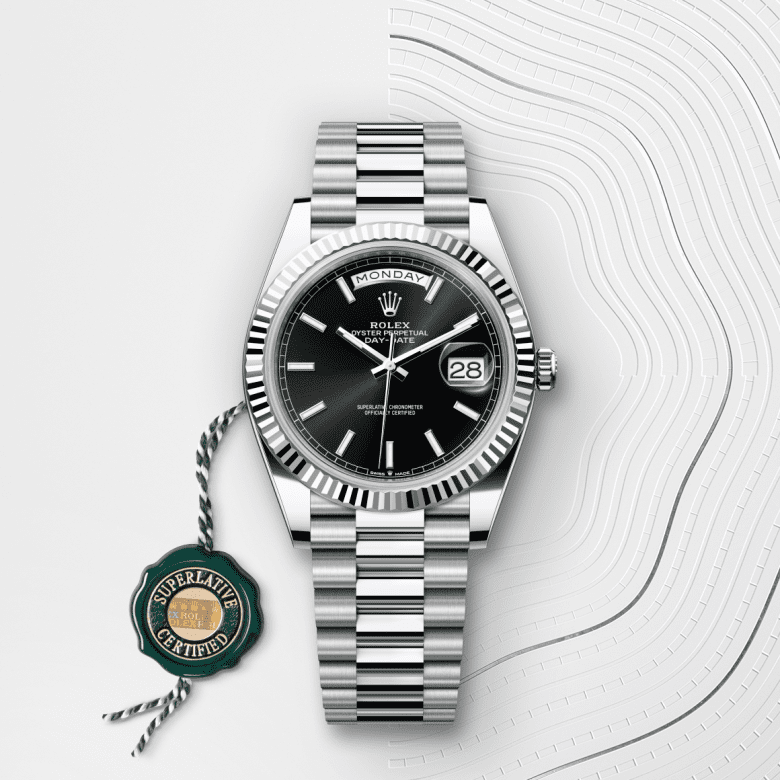 デイデイト 40 | オイスター、40 mm、プラチナ  リファレンス 228236-0003