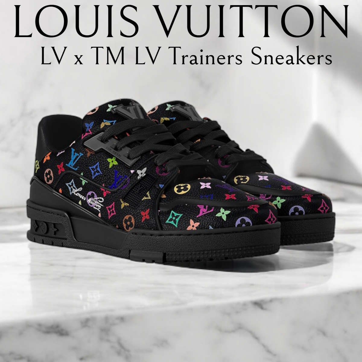 【25SS/注目コラボ★】LV × TM LV トレイナー スニーカー