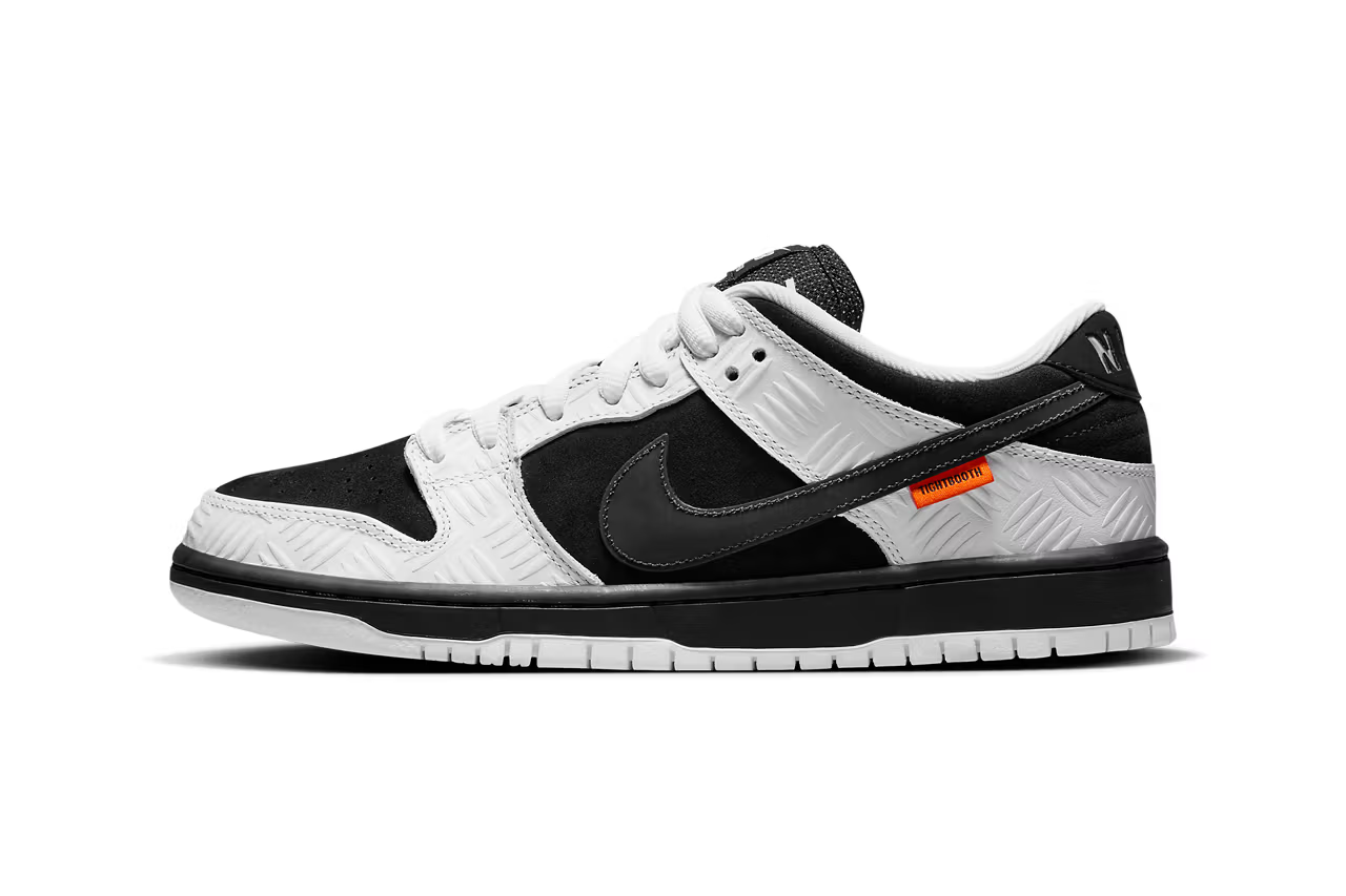 TIGHTBOOTH × Nike SB Dunk Low "White/Black"