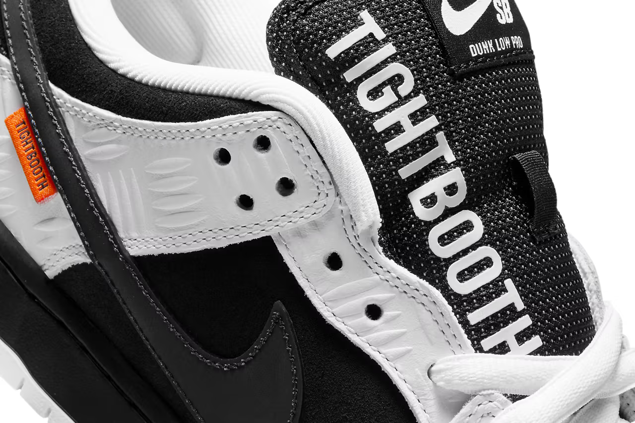 TIGHTBOOTH × Nike SB Dunk Low "White/Black"