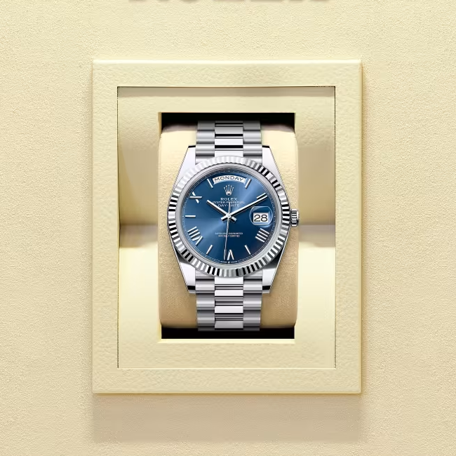 デイデイト 40 | オイスター、40 mm、プラチナ  リファレンス 228236-0007