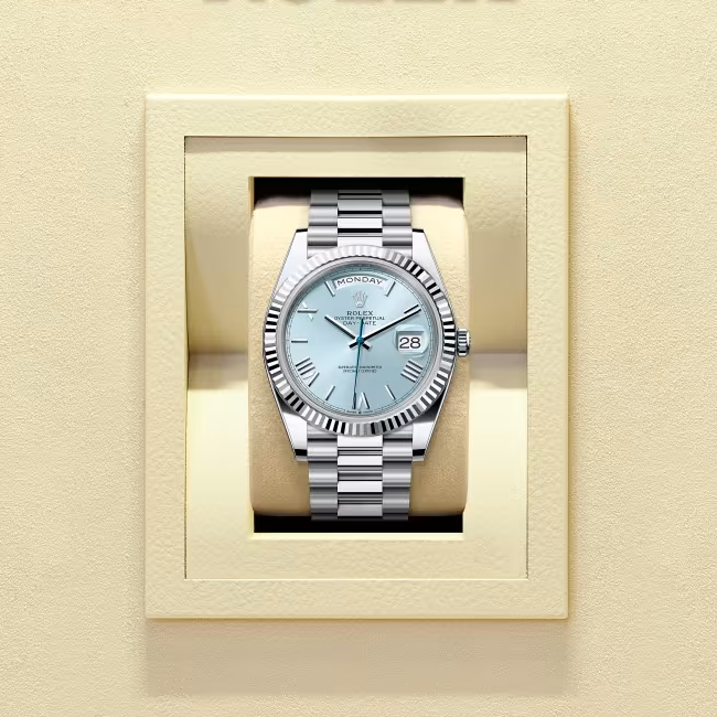 デイデイト 40 | オイスター、40 mm、プラチナ  リファレンス 228236-0012