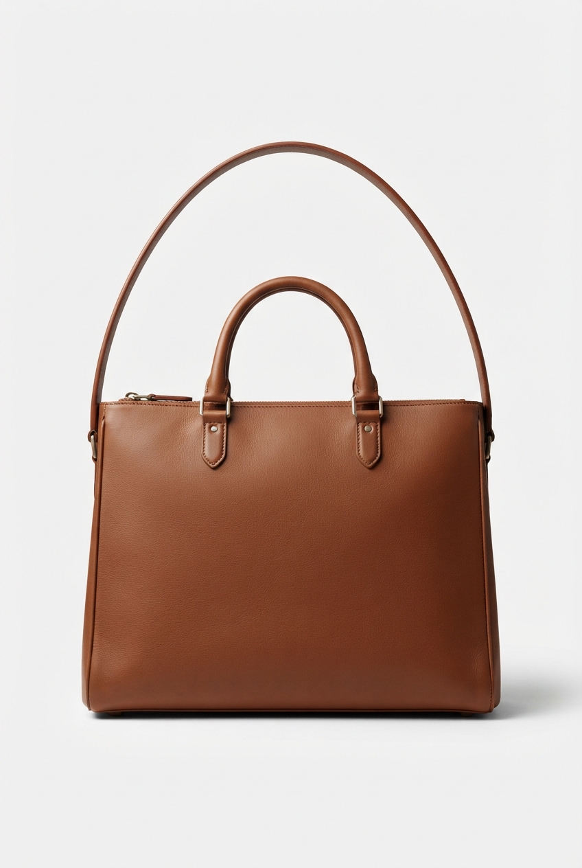 Slim brown retro crossbody bag