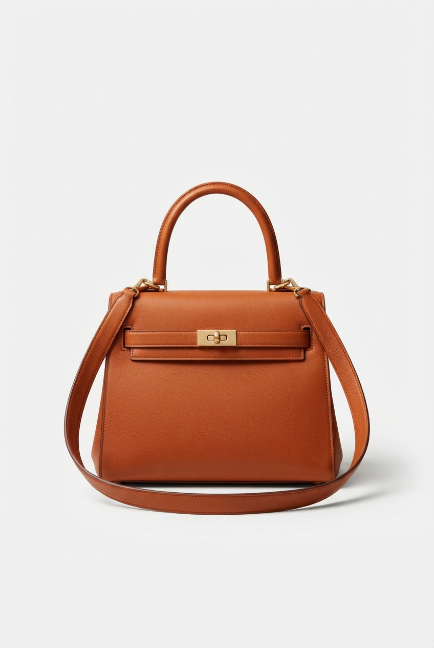 Dark orange convertible vintage bag