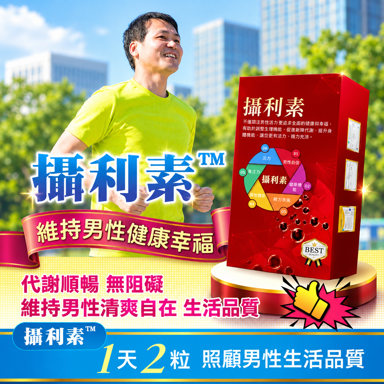攝利素 保護男士攝護線 夜尿多次 尿不盡 炎症 效果最佳