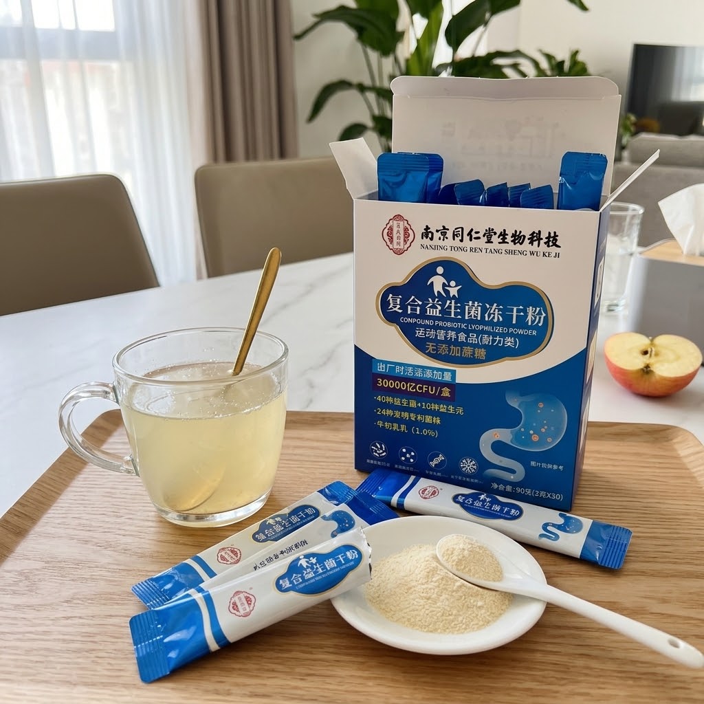 【南京同仁堂正品】益生元益生菌凍乾粉｜高活性耐胃酸直達腸道・排便通暢告別便秘宿便腹脹・買2送1