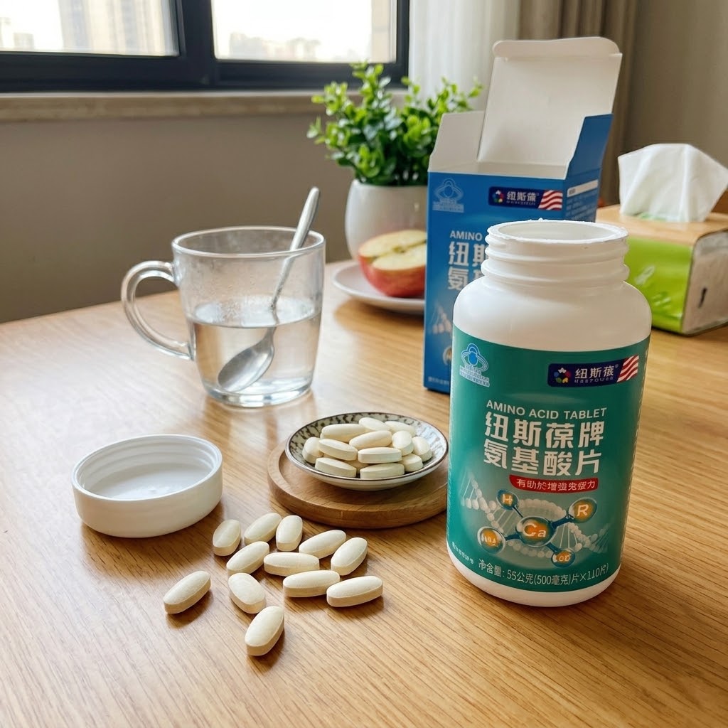 【官方正品】紐斯葆牌氨基酸片（110片/瓶）｜藍帽認證・18種復合氨基酸・增強免疫力消除疲勞病後調養・買1送1