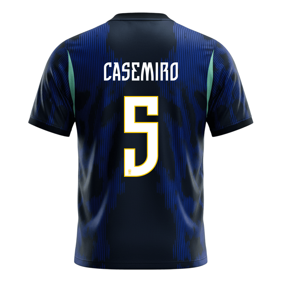 CASEMIRO #5 Brazil Mens Away Soccer Jersey World Cup 2026 Navy