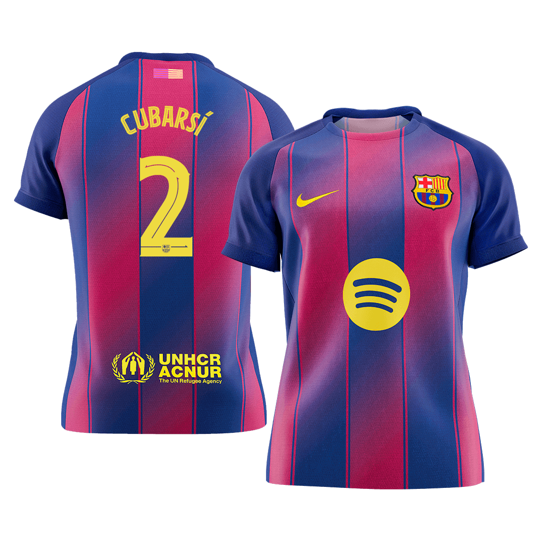 CUBARSÍ #2 Barcelona Mens Home Soccer Jersey UCL 2025/26 Red&Blue [PREMIUM]