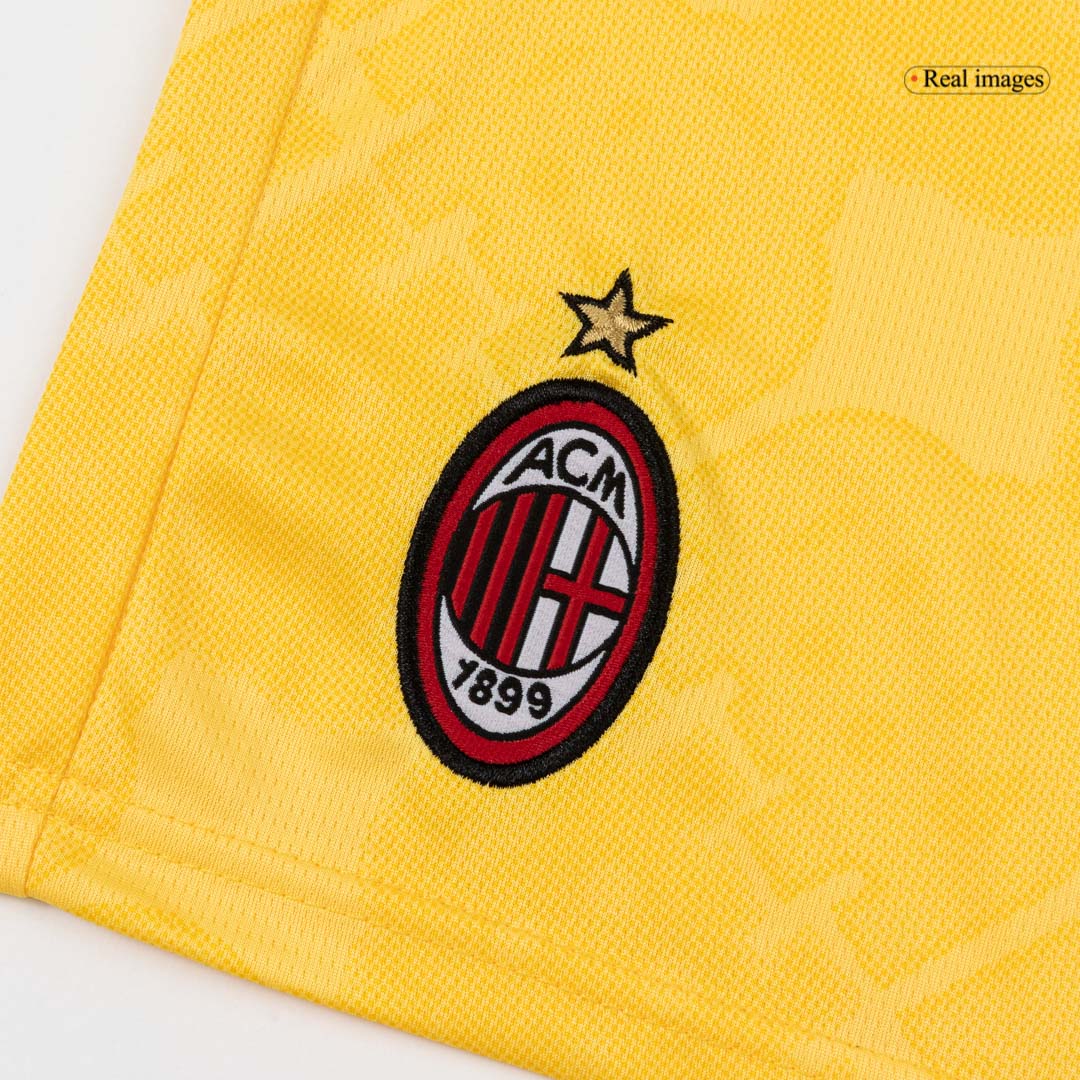 AC Milan Kids Third Away Soccer Kit 2025/26 Yellow