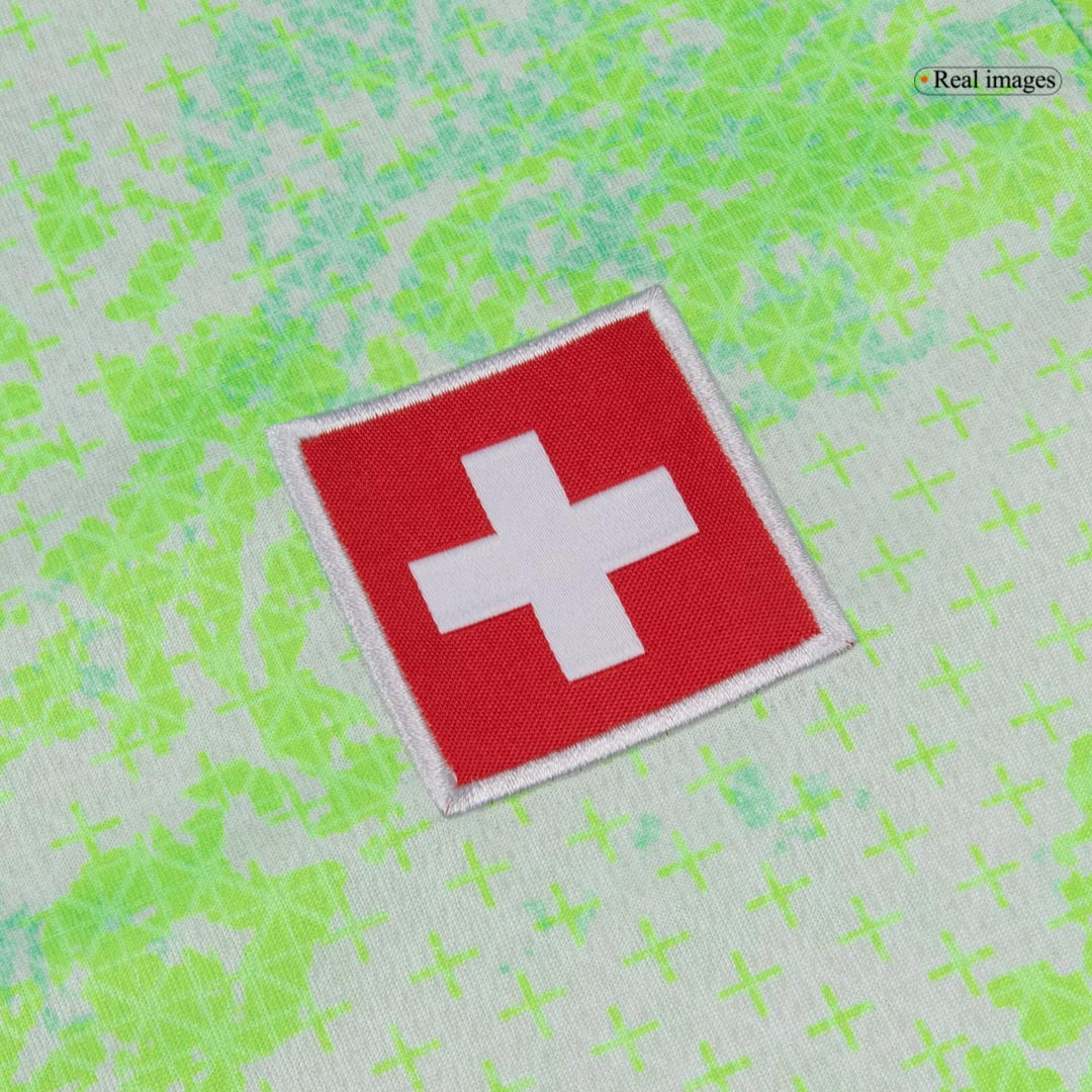 Switzerland Mens Away Soccer Jersey World Cup 2026 Green
