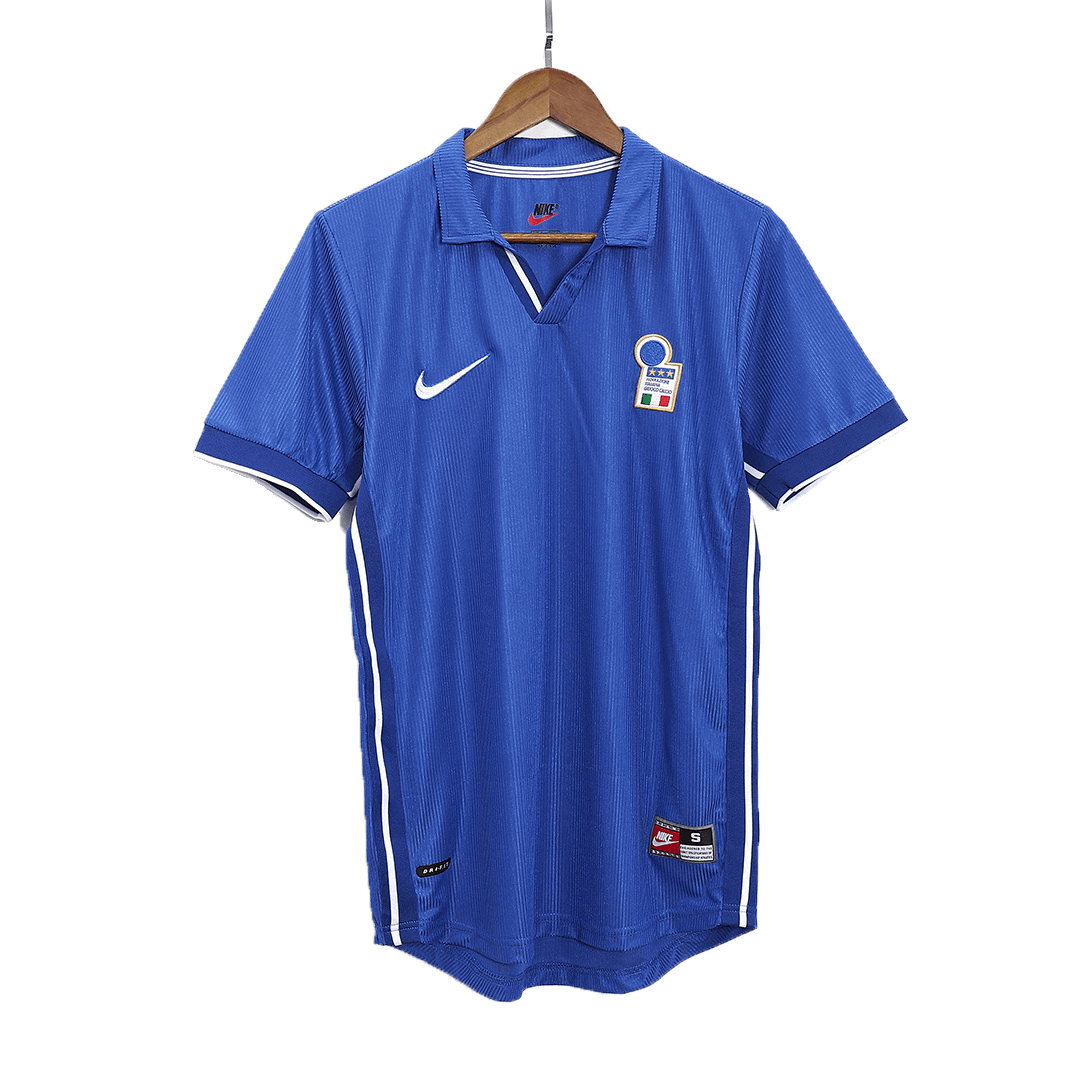 Retro Italy Mens Home Soccer Jersey World Cup 1998 Blue