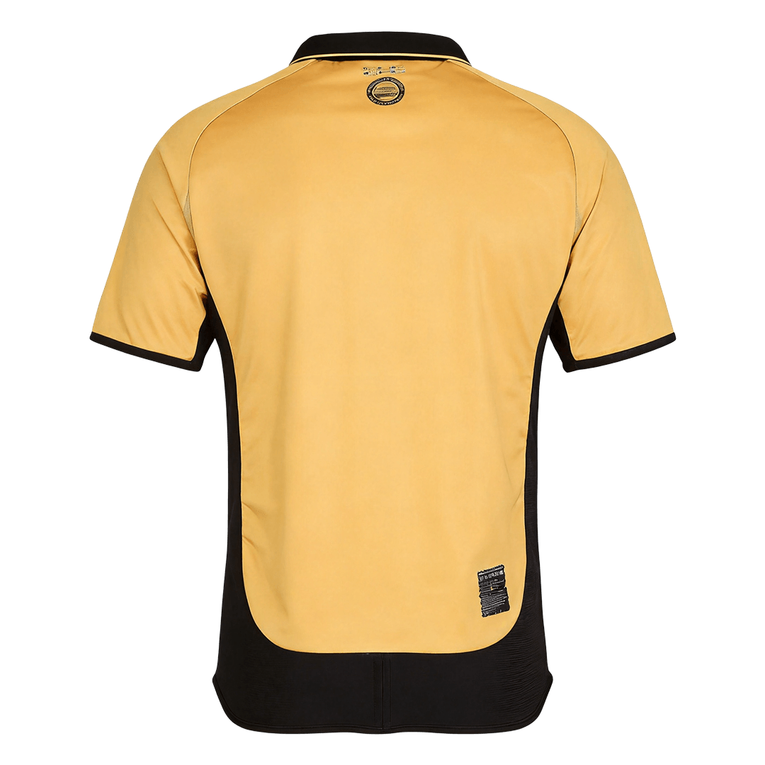 Retro Manchester United Mens Away Soccer Jersey 2001/02 White&Gold