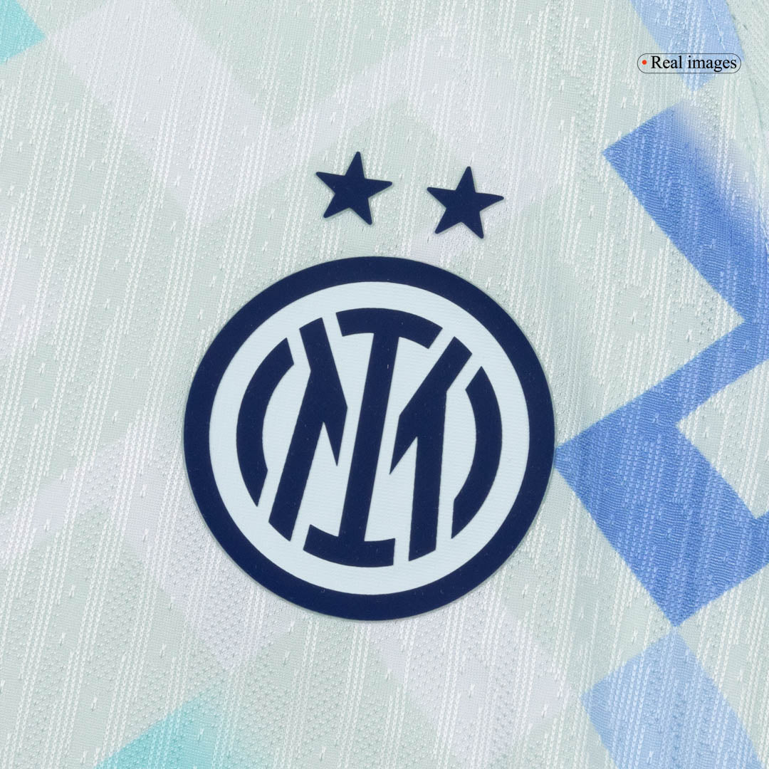 DUMFRIES #2 Inter Milan Mens Away Soccer Jersey 2025/26 Blue - Player Version