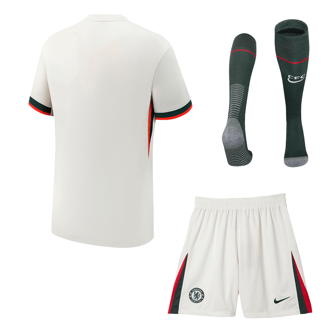 Chelsea Mens Away Soccer Full Set 2025/26 White