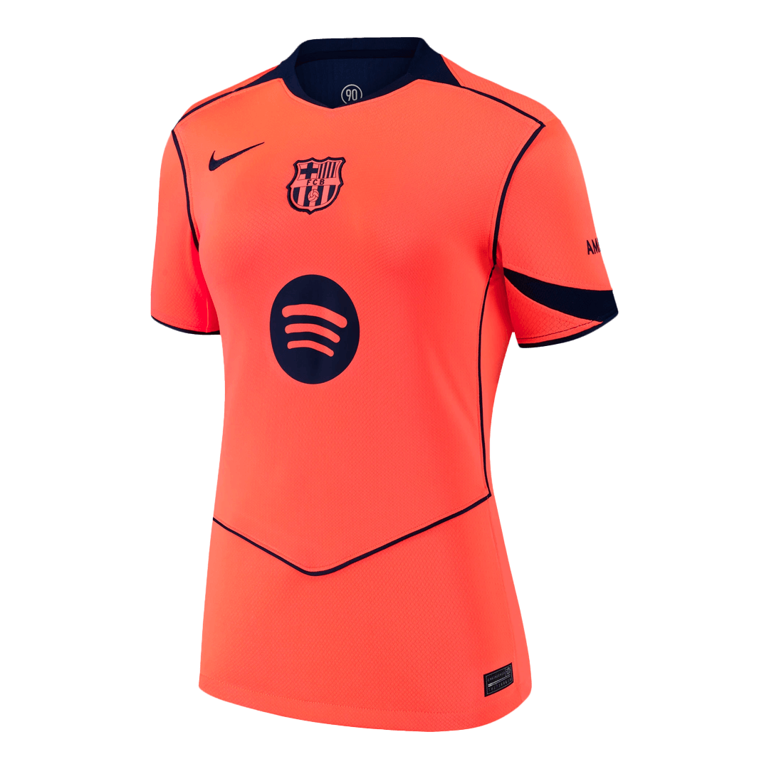 Barcelona Womens Third Away Soccer Jersey 2025/26 Orange