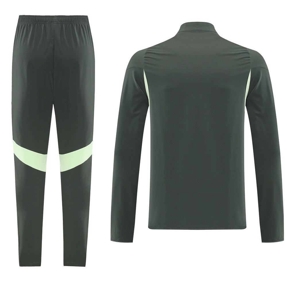 Real Madrid Mens Training Tracksuit Kit 2025/26 Green