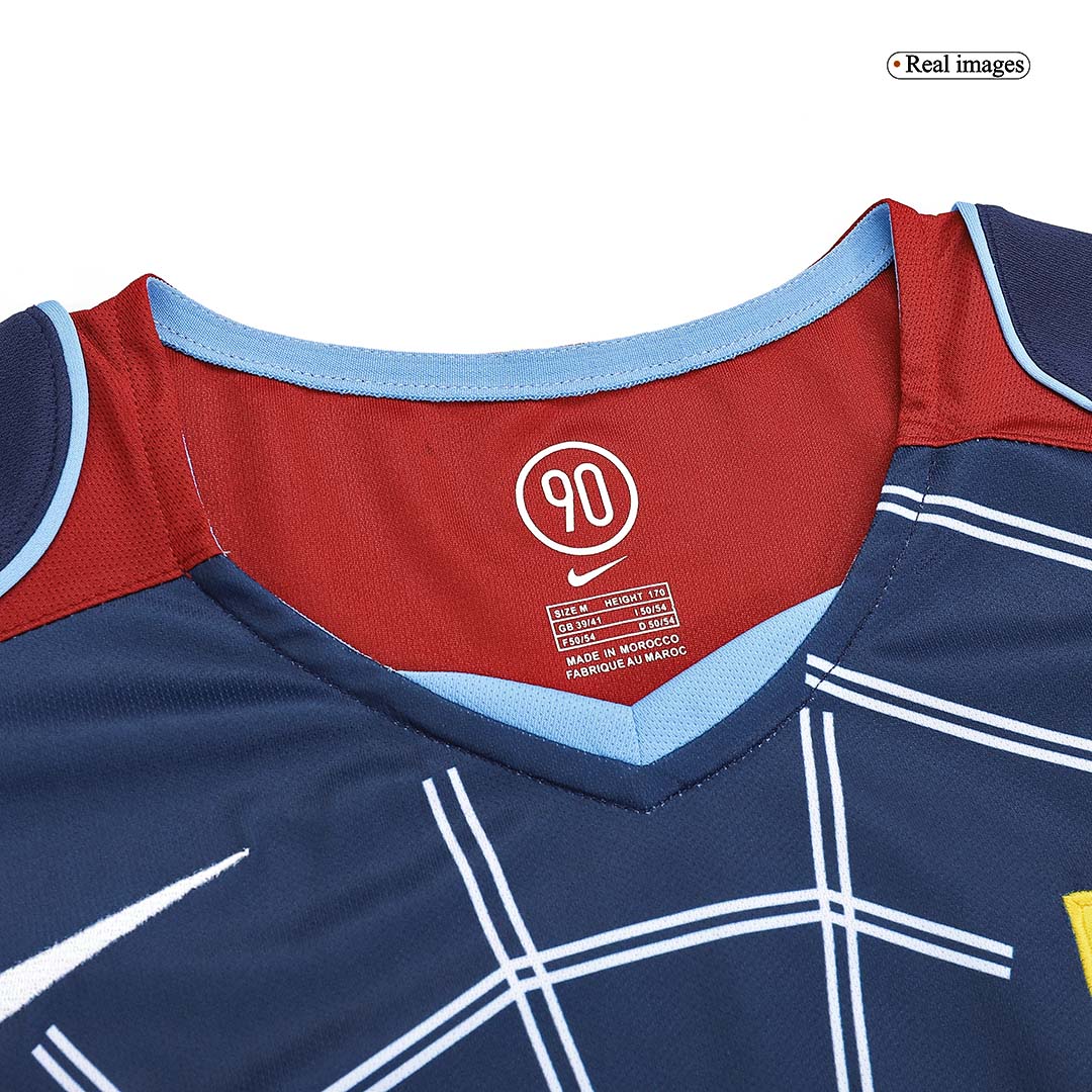 Retro Atletico Madrid Mens Away Soccer Jersey 2004/05 Navy