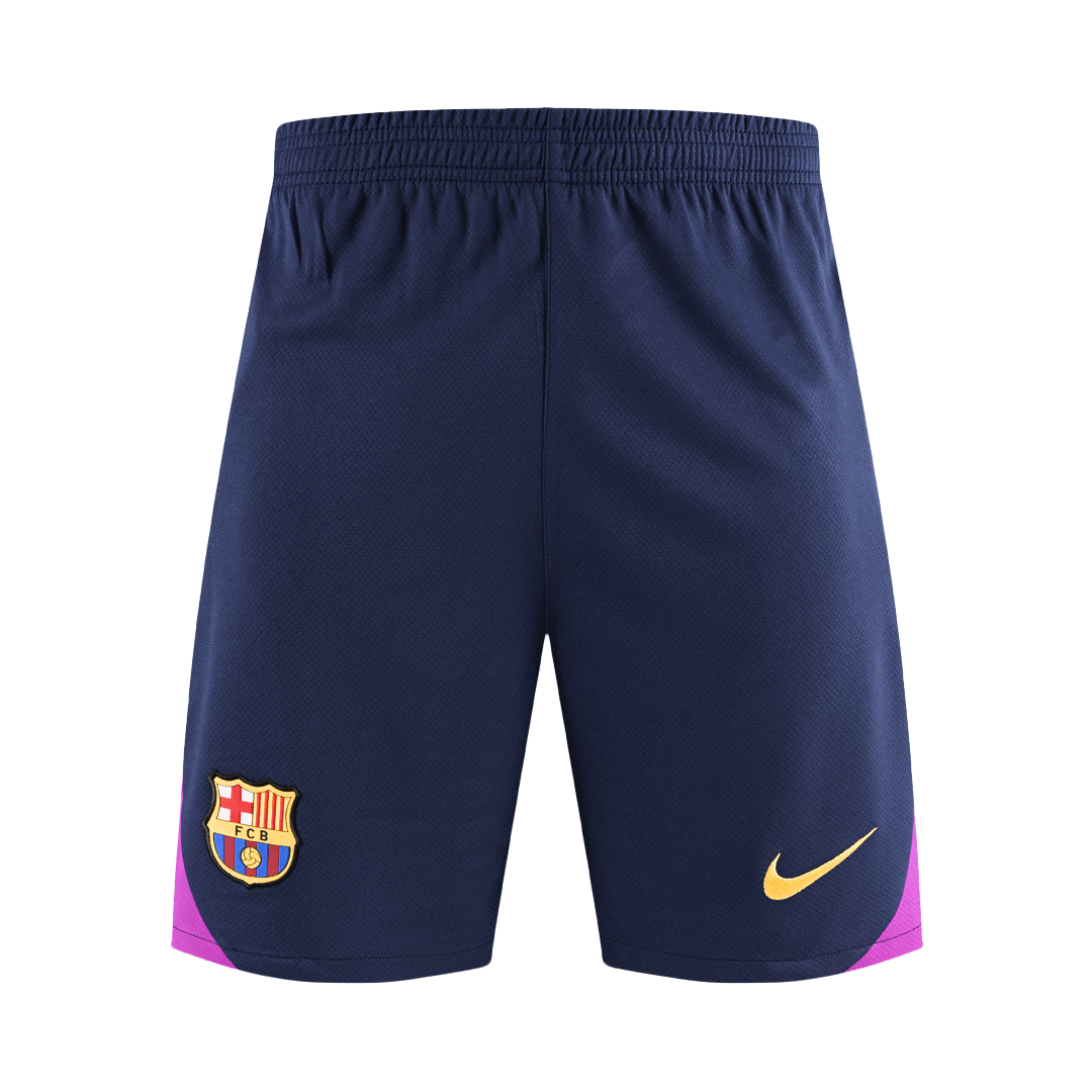 Barcelona Mens Pre-Match Soccer Shorts 2025/26 Navy