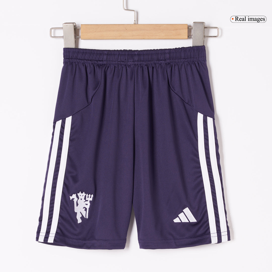 Manchester United Kids Away Soccer Kit 2025/26 White
