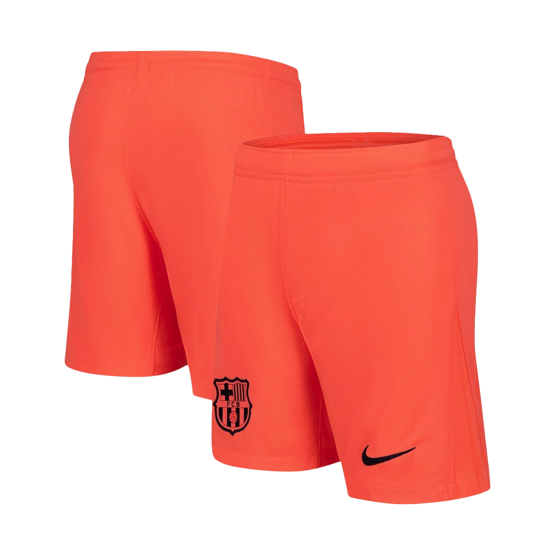 Barcelona Mens Third Away Soccer Full Set 2025/26 Orange