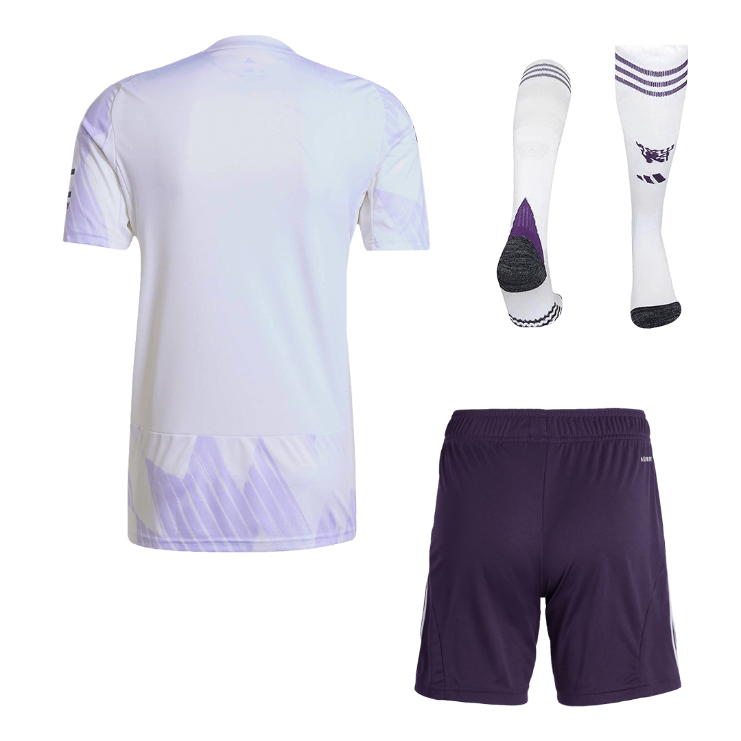 Manchester United Mens Away Soccer Full Set 2025/26 White