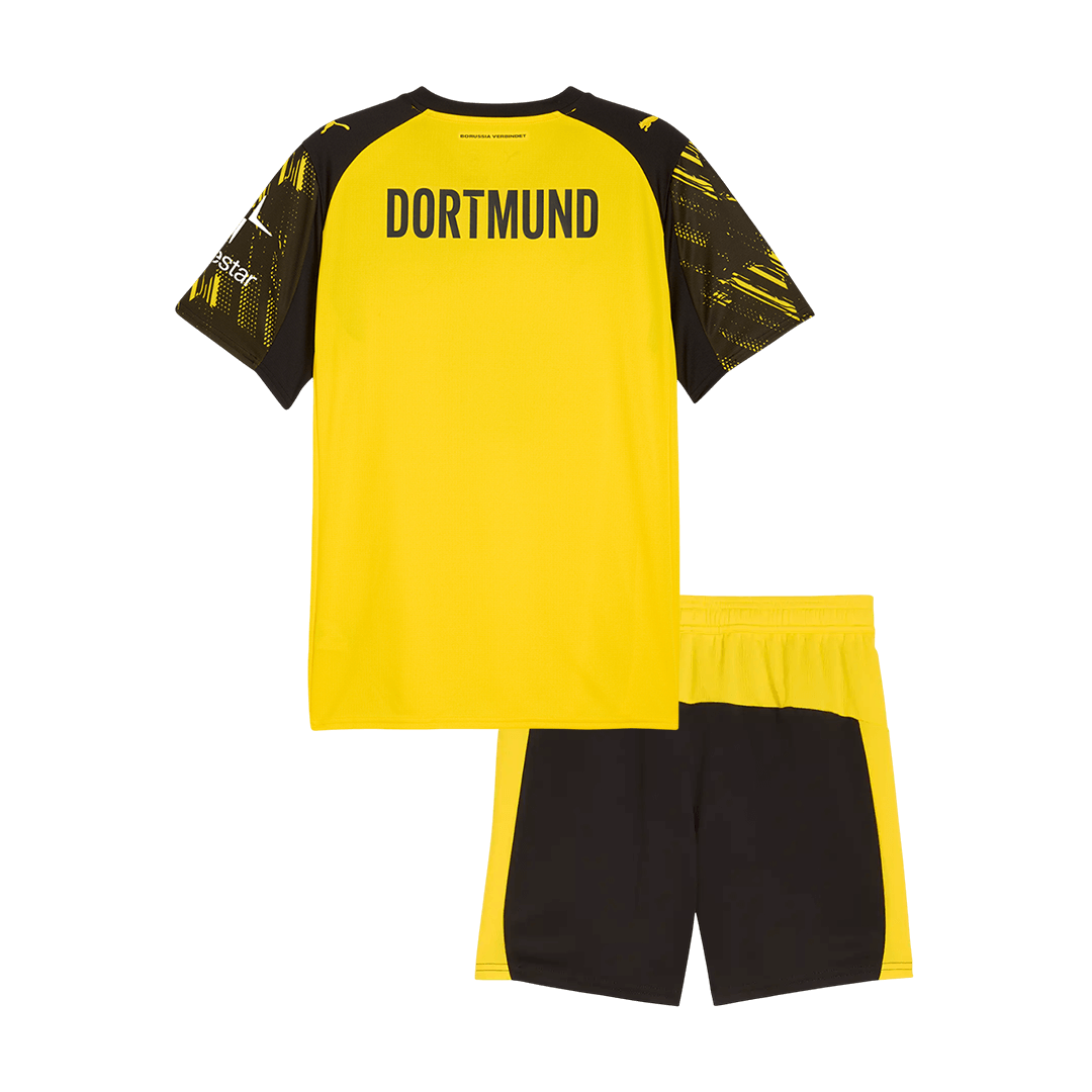 Borussia Dortmund Kids Home Soccer Kit 2025/26 Yellow