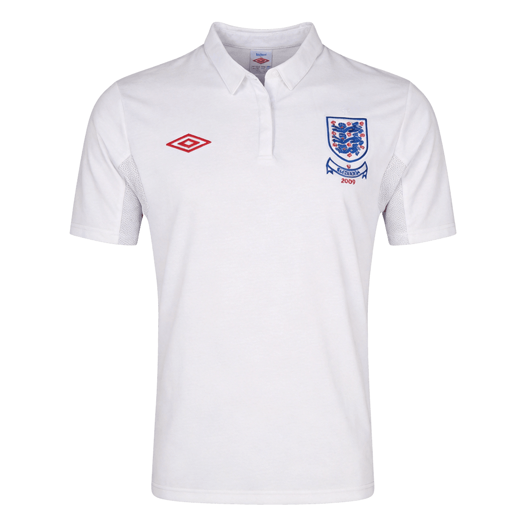 Retro England Mens Home Soccer Jersey 2010 White