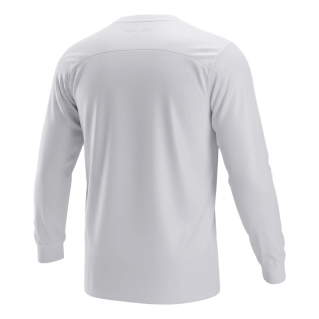 Retro Portugal Mens Away Long Sleeve Soccer Jersey 2012 White