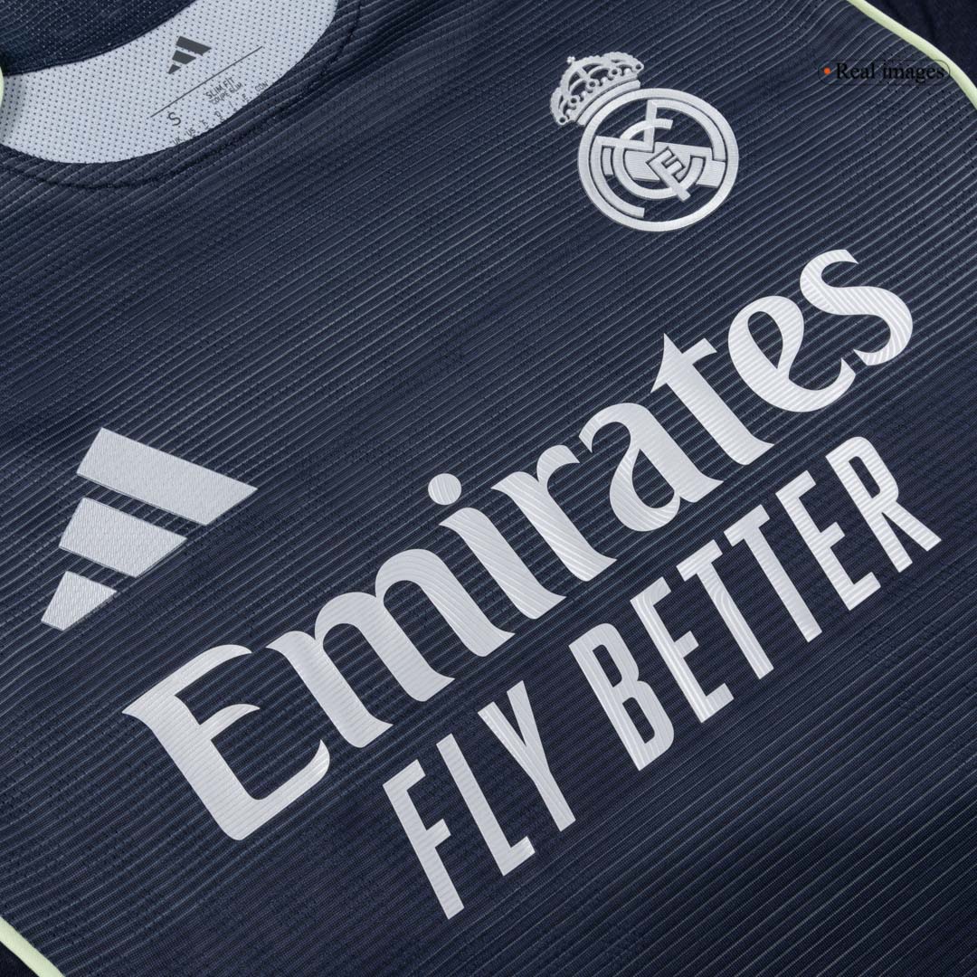 TCHOUAMENI #14 Real Madrid Mens Away Soccer Jersey 2025/26 Navy - Player Version [PREMIUM]