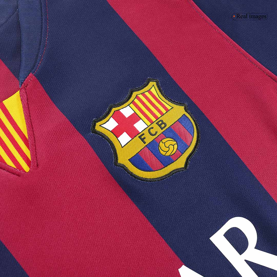 Retro MESSI #10 Barcelona Mens Home Soccer Jersey 2014/15