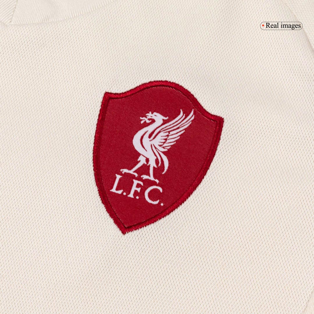 Liverpool Kids Away Soccer Kit 2025/26 White