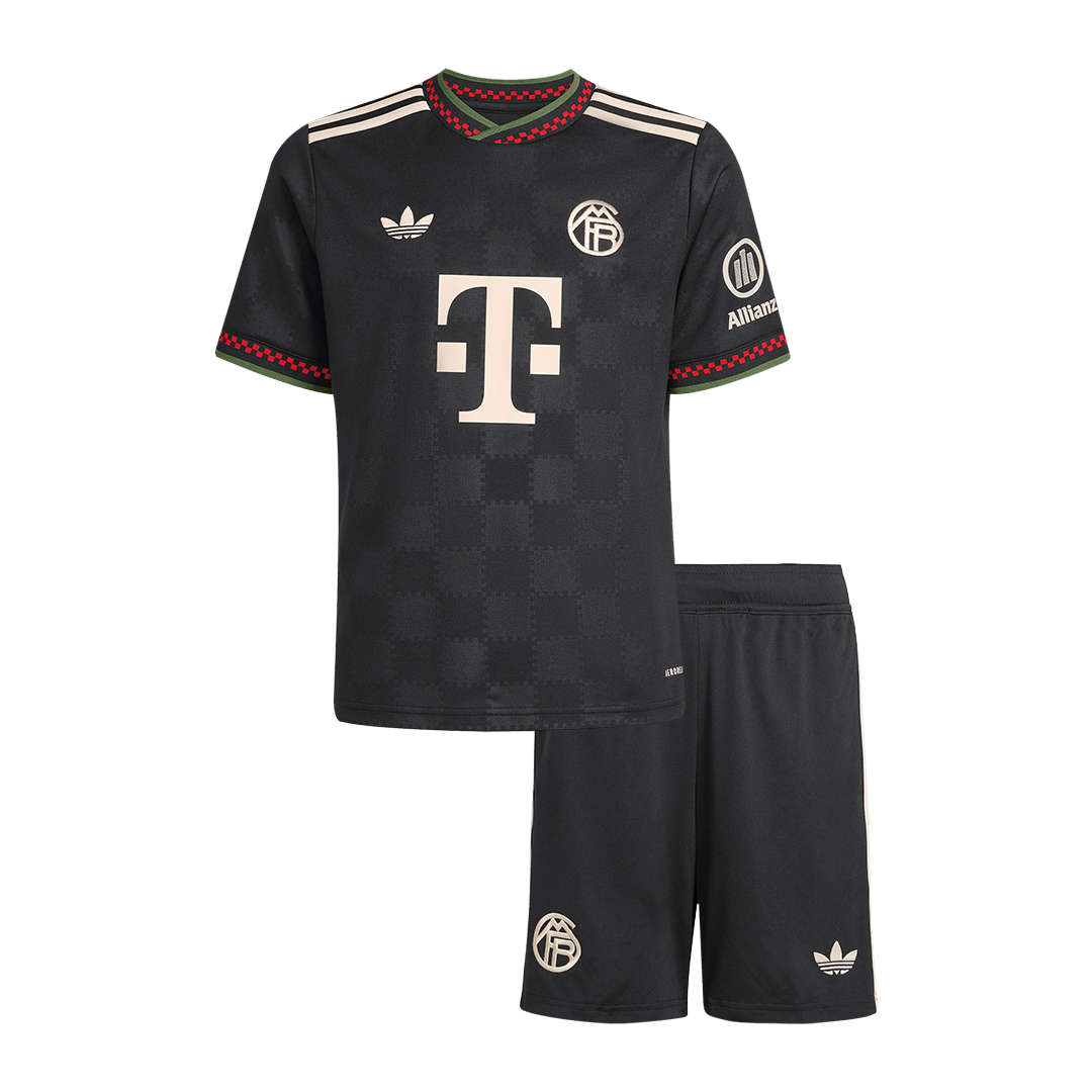 Bayern Munich Kids Third Away Soccer Kit 2025/26 Black