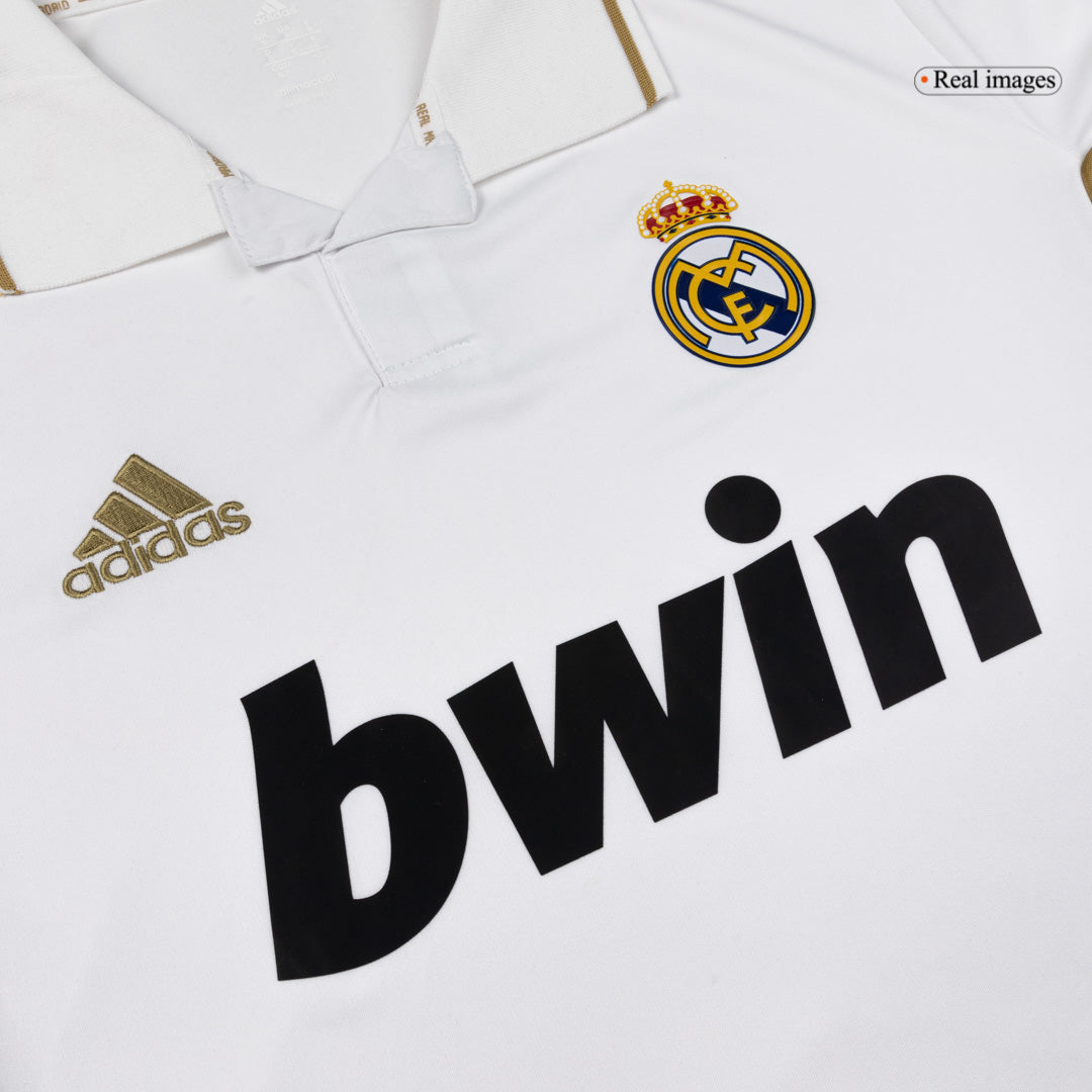 Retro Real Madrid Mens Home Soccer Jersey 2011/12 White