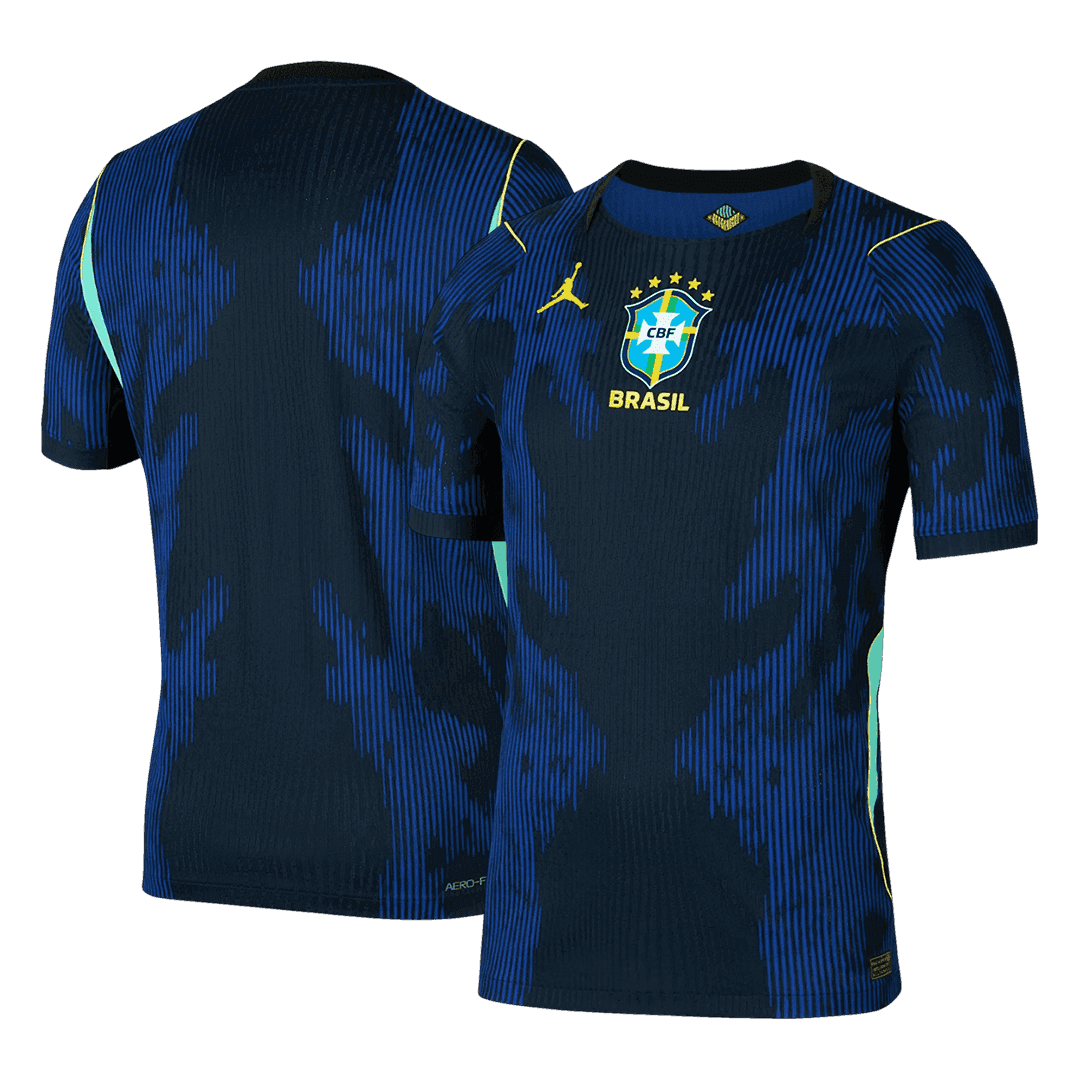 Brazil Mens Away Soccer Jersey World Cup 2026 Navy - Player Version