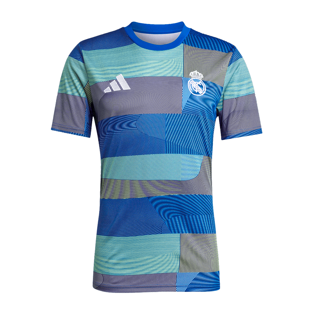 Real Madrid Mens Pre-Match Soccer Jersey 2025/26 Blue