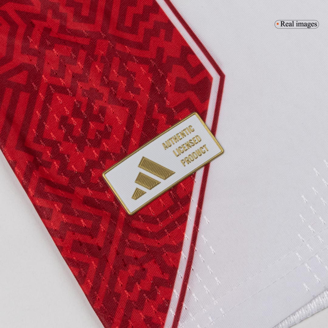 Peru Mens Home Soccer Jersey World Cup 2026 White - Player Version