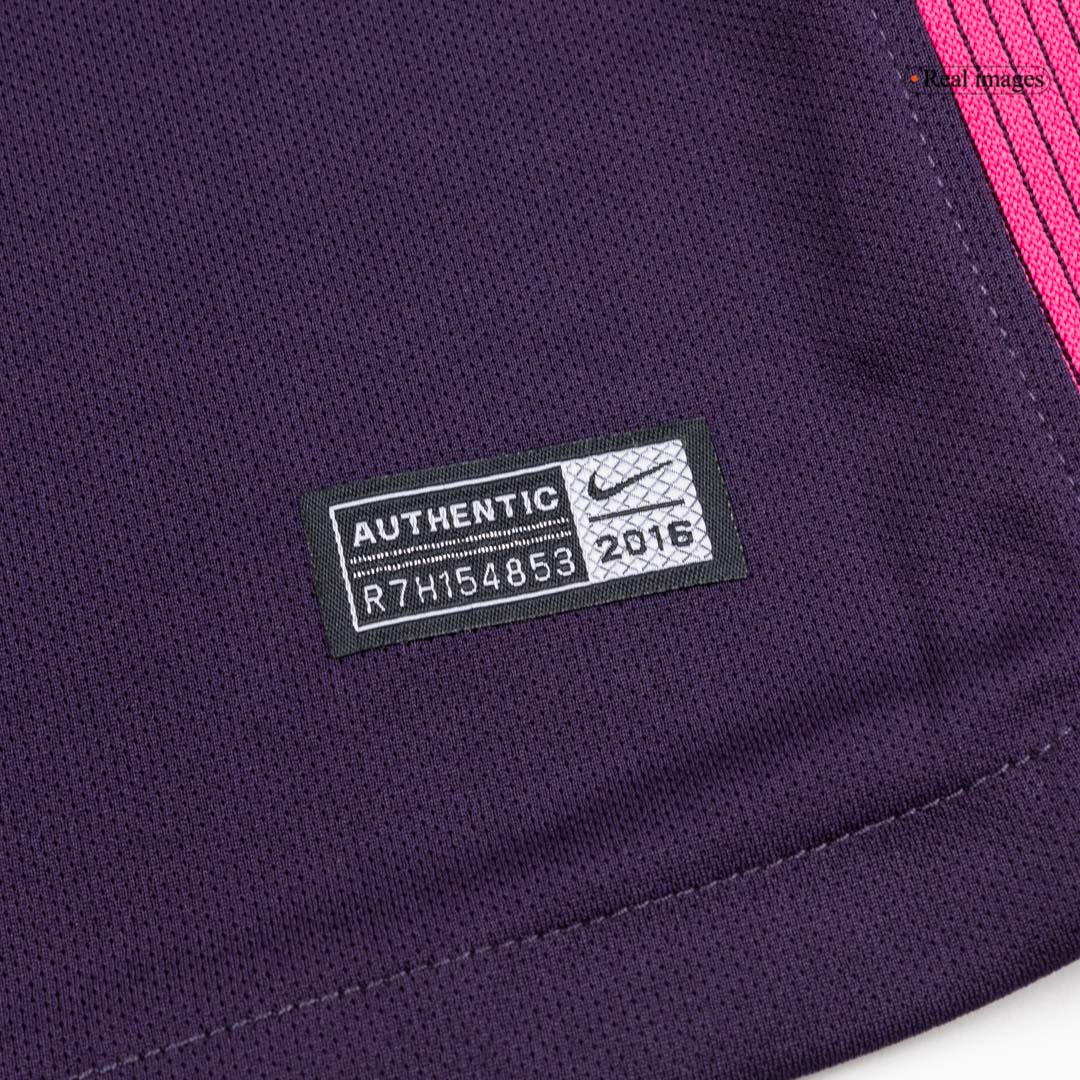 Retro Barcelona Mens Away Soccer Jersey 2016/17 Purple