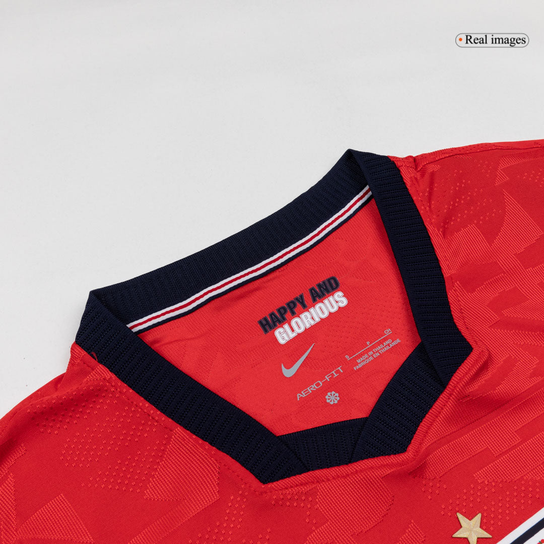 England Mens Away Soccer Jersey World Cup 2026 Red - Player Version