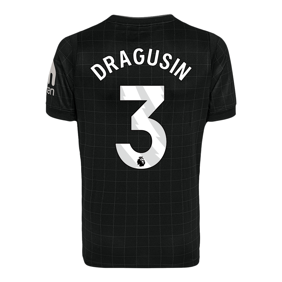 DRAGUSIN #3 Tottenham Hotspur Mens Away Soccer Jersey 2025/26 Black