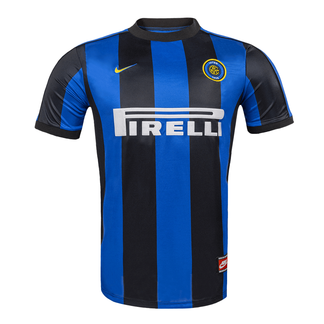 Retro Inter Milan Mens Home Soccer Jersey 1999/00 Blue&Black